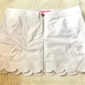 Lilly Pulitzer White Colette skort NWT 14